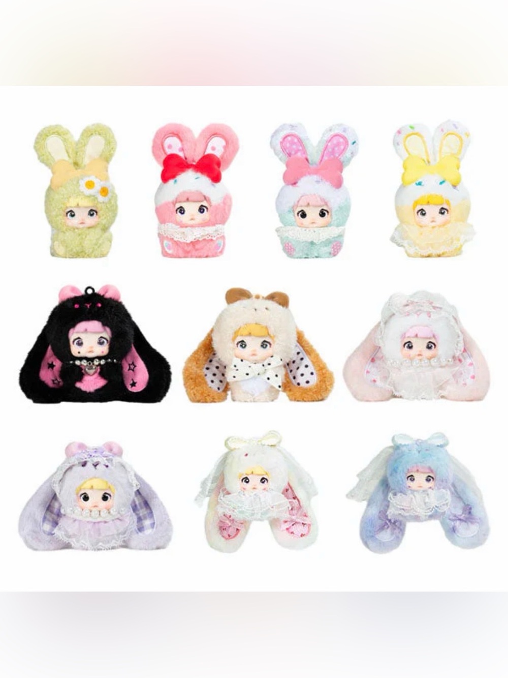 NOMMI Baby Sweetheart Bunny Plush Pendant - Sealed Case - Possible Secret